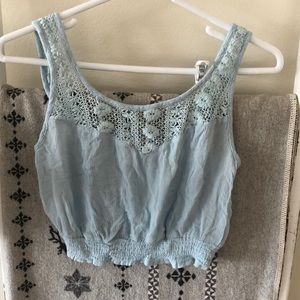 Band of Gypsies crop top/Baby blue size Xsmall